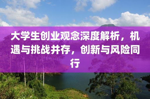 大学生创业观念深度解析，机遇与挑战并存，创新与风险同行