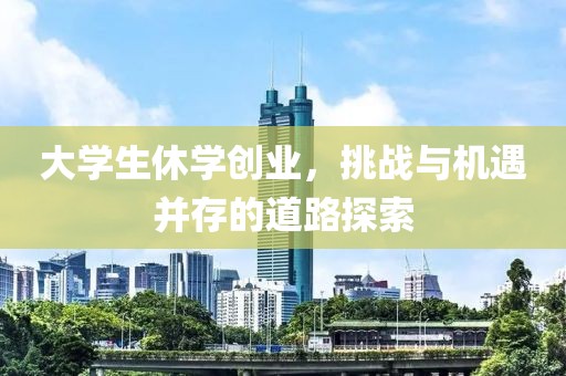 大学生休学创业，挑战与机遇并存的道路探索