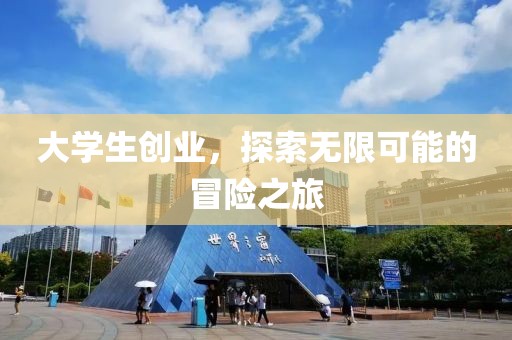 大学生创业，探索无限可能的冒险之旅