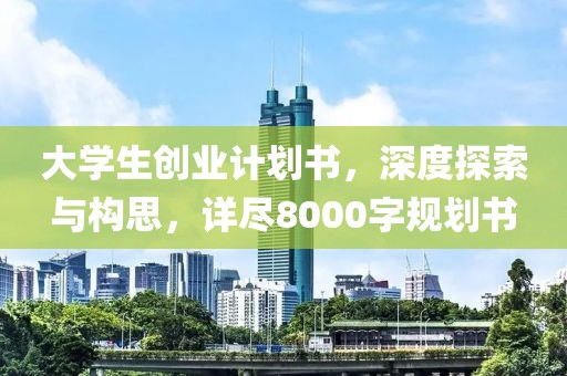 大学生创业计划书，深度探索与构思，详尽8000字规划书