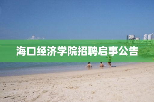 海口经济学院招聘启事公告