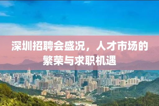 深圳招聘会盛况，人才市场的繁荣与求职机遇