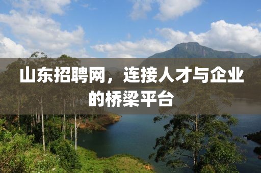 山东招聘网，连接人才与企业的桥梁平台