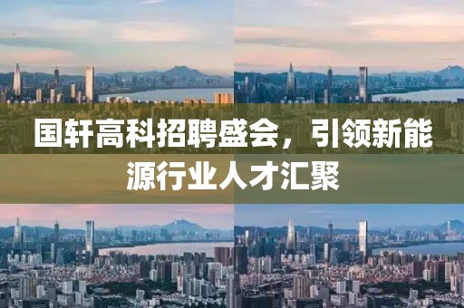 国轩高科招聘盛会，引领新能源行业人才汇聚