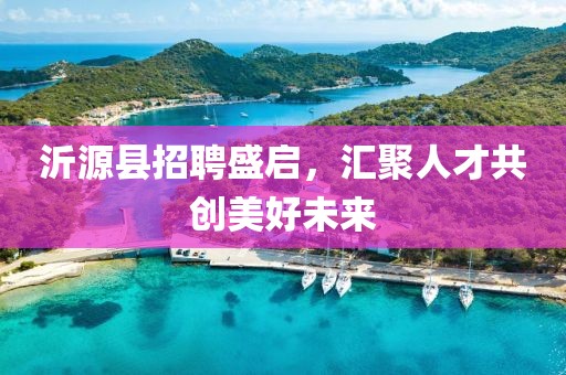 沂源县招聘盛启，汇聚人才共创美好未来