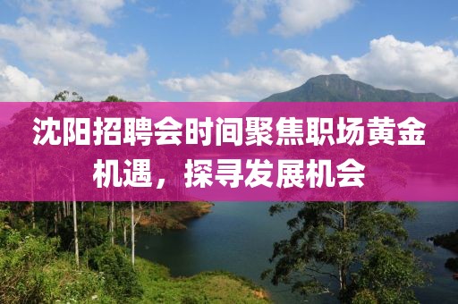 沈阳招聘会时间聚焦职场黄金机遇，探寻发展机会