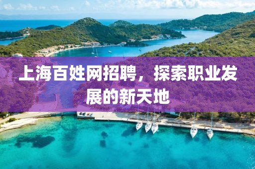 上海百姓网招聘，探索职业发展的新天地