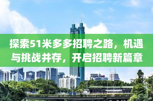 探索51米多多招聘之路，机遇与挑战并存，开启招聘新篇章